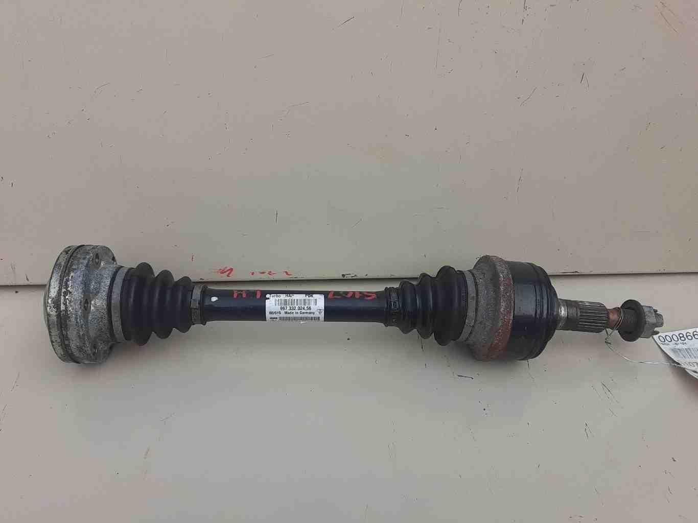 10-13 PORSCHE 911 997 TURBO S REAR Left Axle Shaft A/T Turbo 99733202456 98K KMS