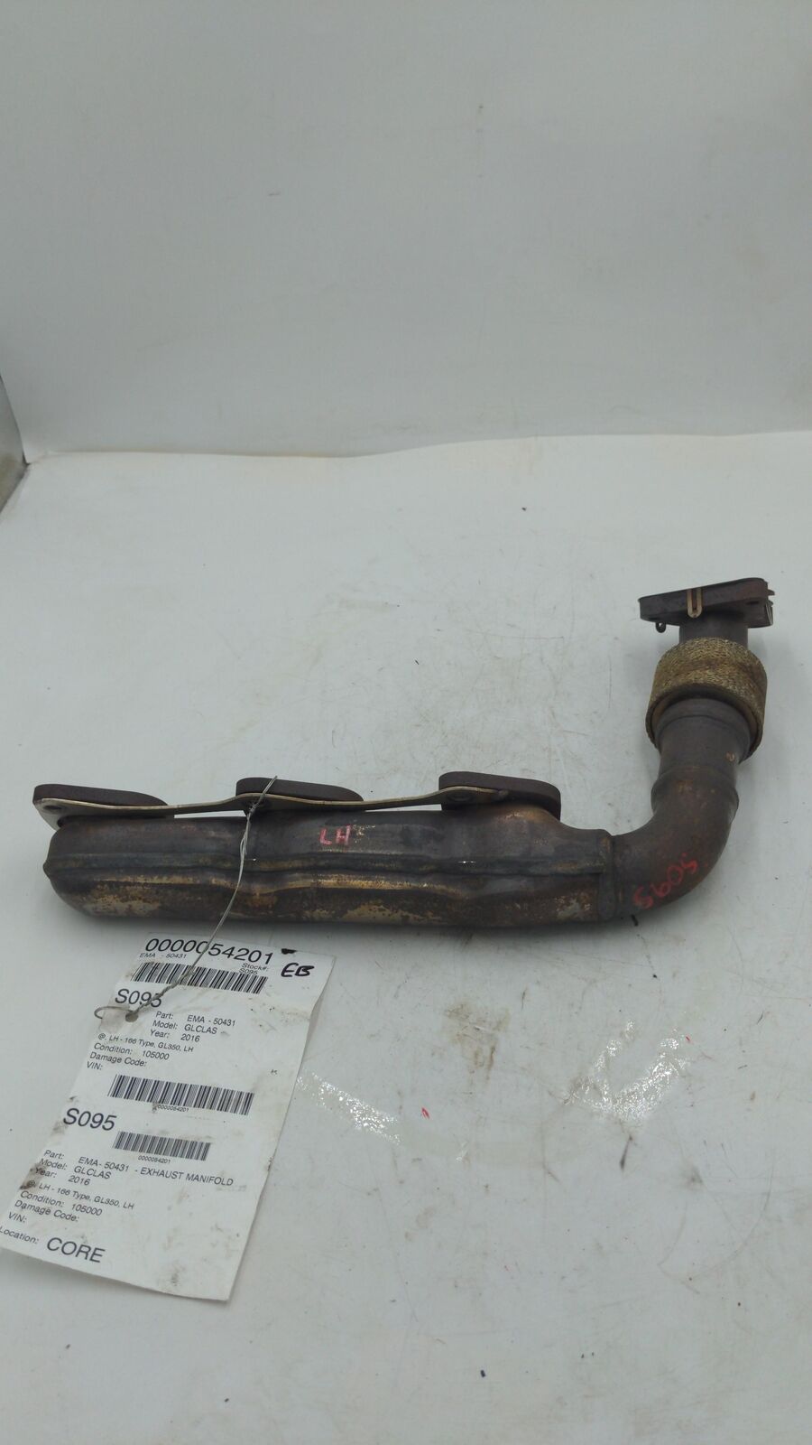 07-16 Mercedes GL350 Exhaust Manifold Left Lh 6241400909 166 Type 105K KMS