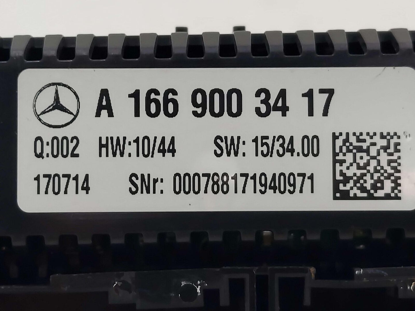 17-18 MERCEDES GLE63S AMG W166 FRONT Heater AC A/C Control *celcius*