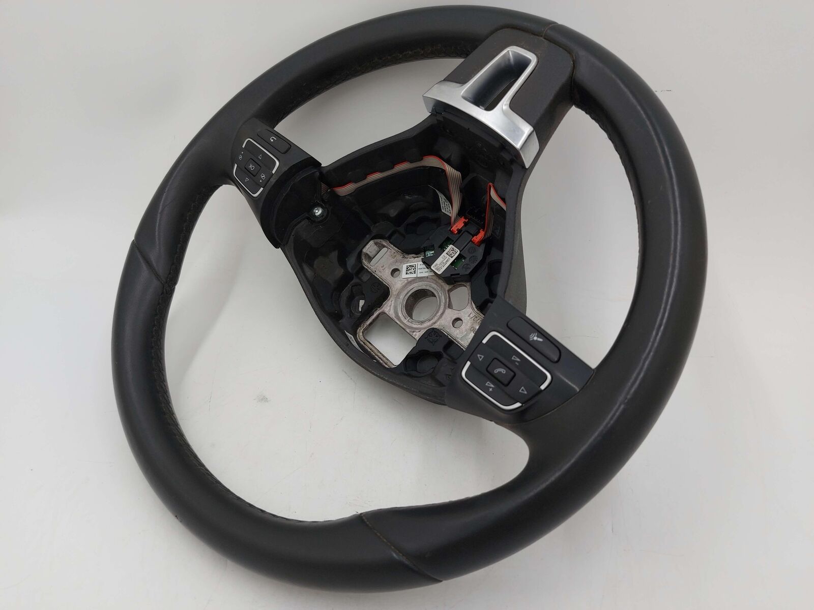 12-18 VW TIGUAN Steering Wheel Black Leather Multifunction 1T0419091AE