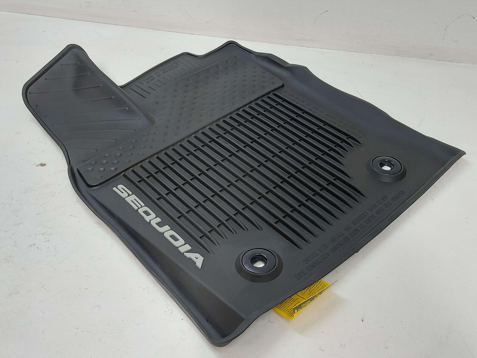 2022 TOYOTA SEQUOIA FRONT 2 PIECE RUBBER FLOOR MAT OEM PT908-0C230 *NOTE