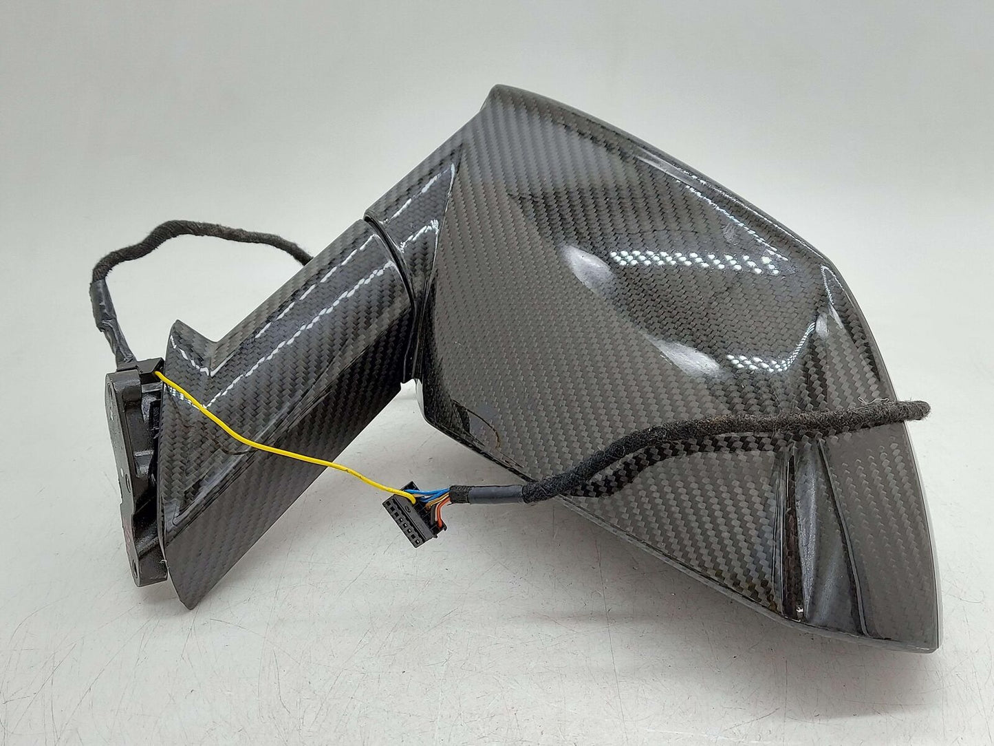 18 LAMBORGHINI AVENTADOR S LP740 LEFT DOOR MIRROR POWER FOLD CARBON FIBER *NOTE