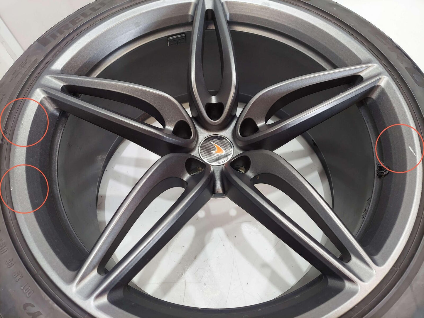 18 Mclaren 570s Lightweight Alloy Wheels Set Of 4 19x8J/20x10J W/Tires 13B0929CP