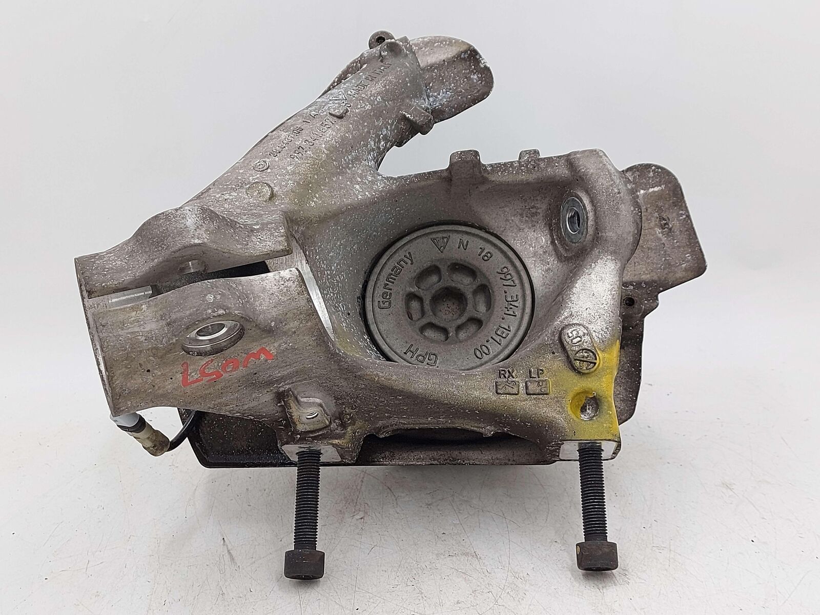 05-08 Porsche 911 997 Carrera S FRONT LEFT SPINDLE KNUCKLE HUB 41K MILES