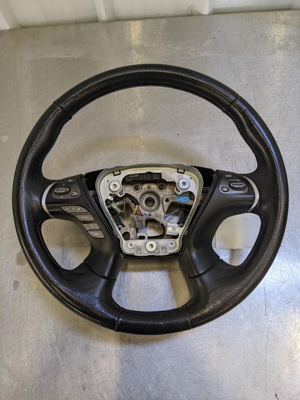 14 INFINITI QX60 Steering Wheel Black Graphite 484303JG4A