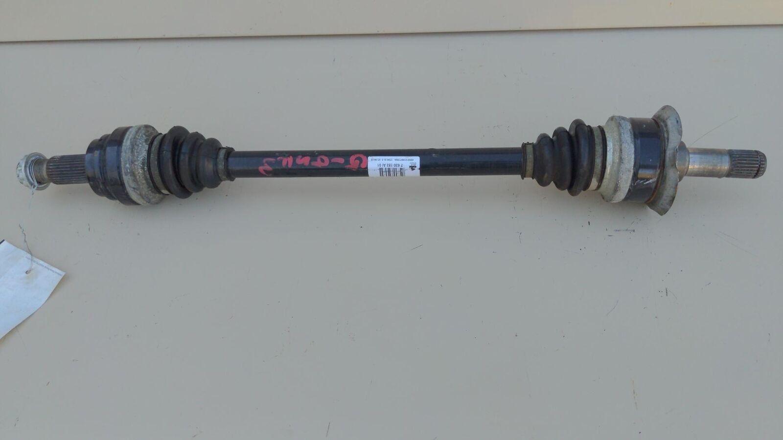 12-16 BMW 528I f10 Rear Left LH CV Axle Shaft 7630183 AWD AT