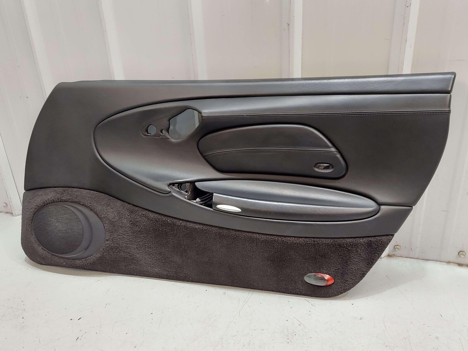 00-02 PORSCHE 911 996 CARRERA CABRIO FRONT RIGHT DOOR TRIM PANEL LEATHER BLACK