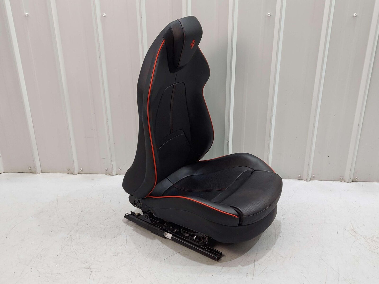 2021 FERRARI ROMA F169 FRONT LH LEFT SEAT BLACK W/ RED PIPING L0523517