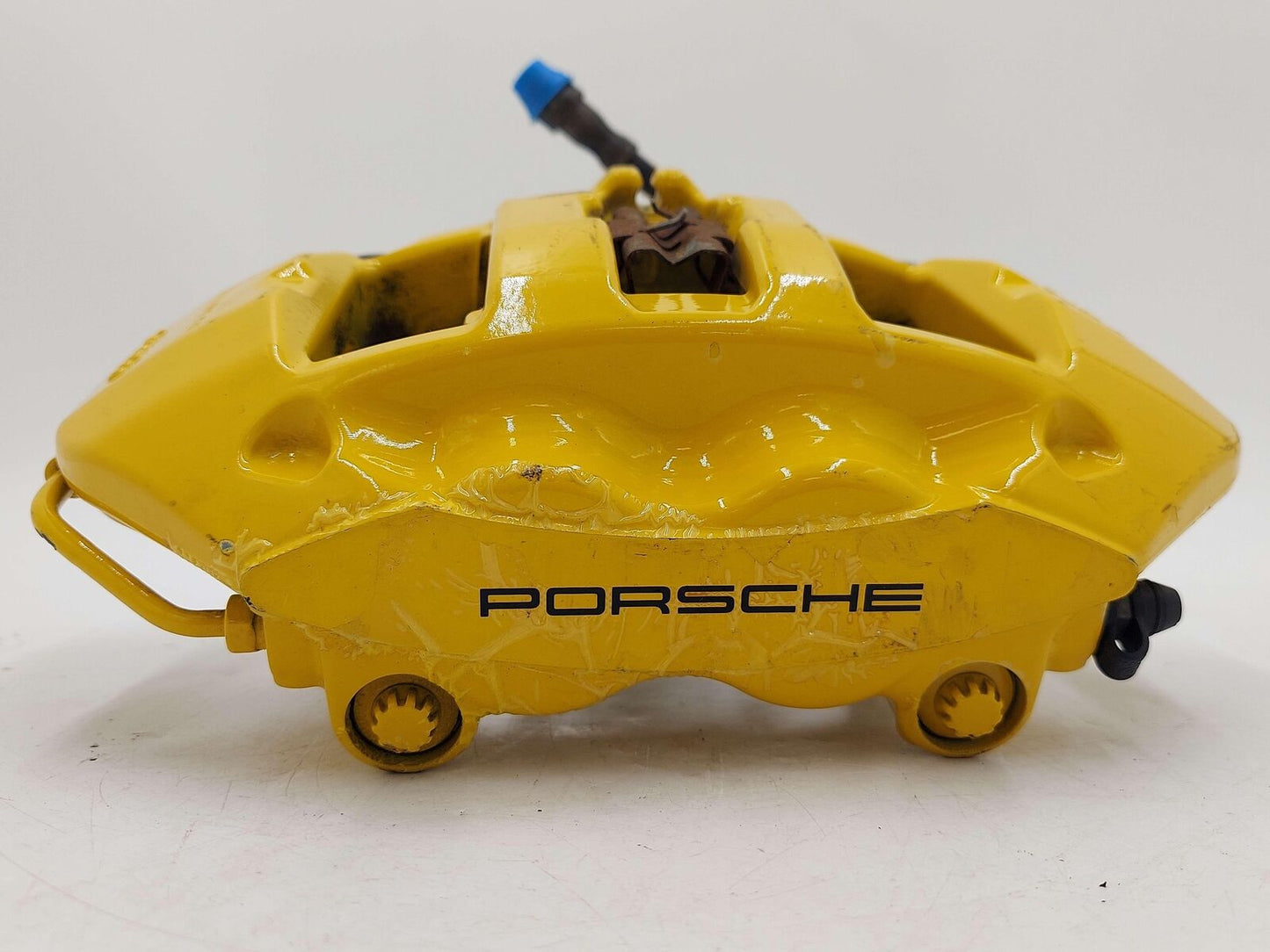 10-13 Porsche 911 997 Turbo S Rear Right Ceramic Brake Caliper Yellow 997352425