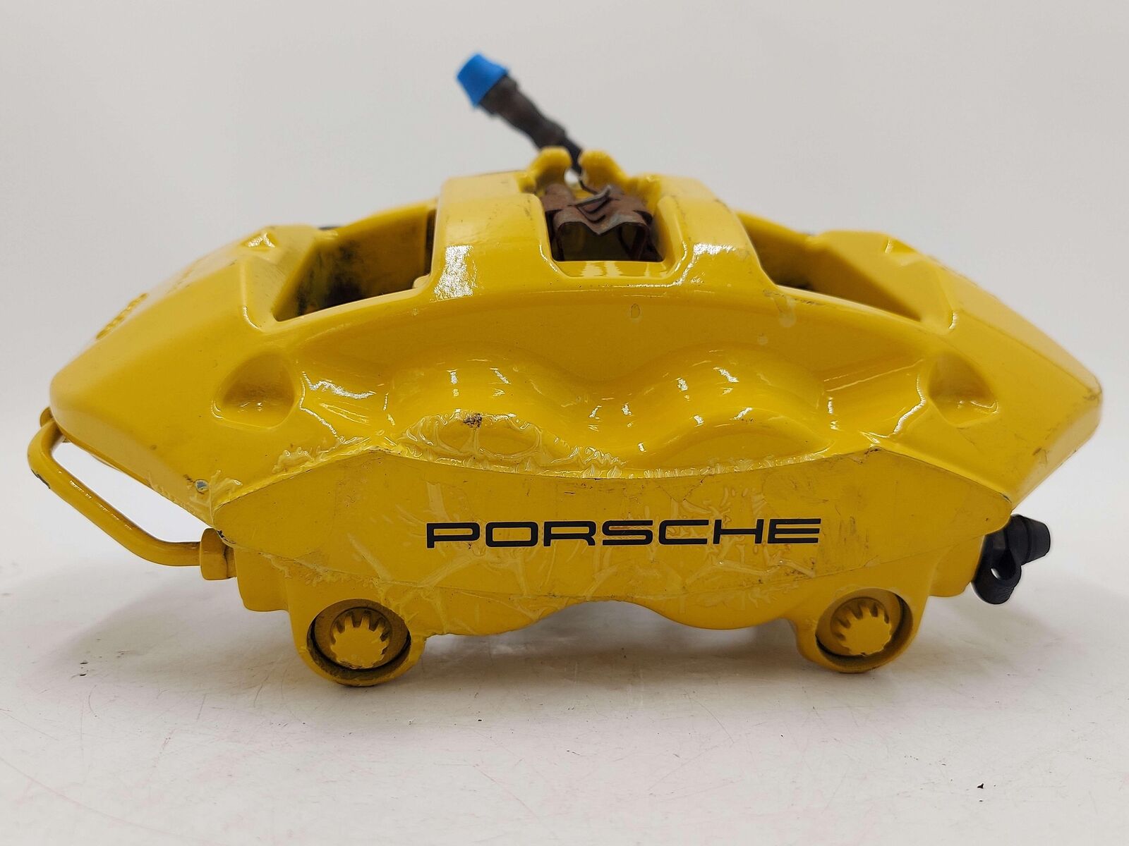 10-13 Porsche 911 997 Turbo S Rear Right Ceramic Brake Caliper Yellow 997352425