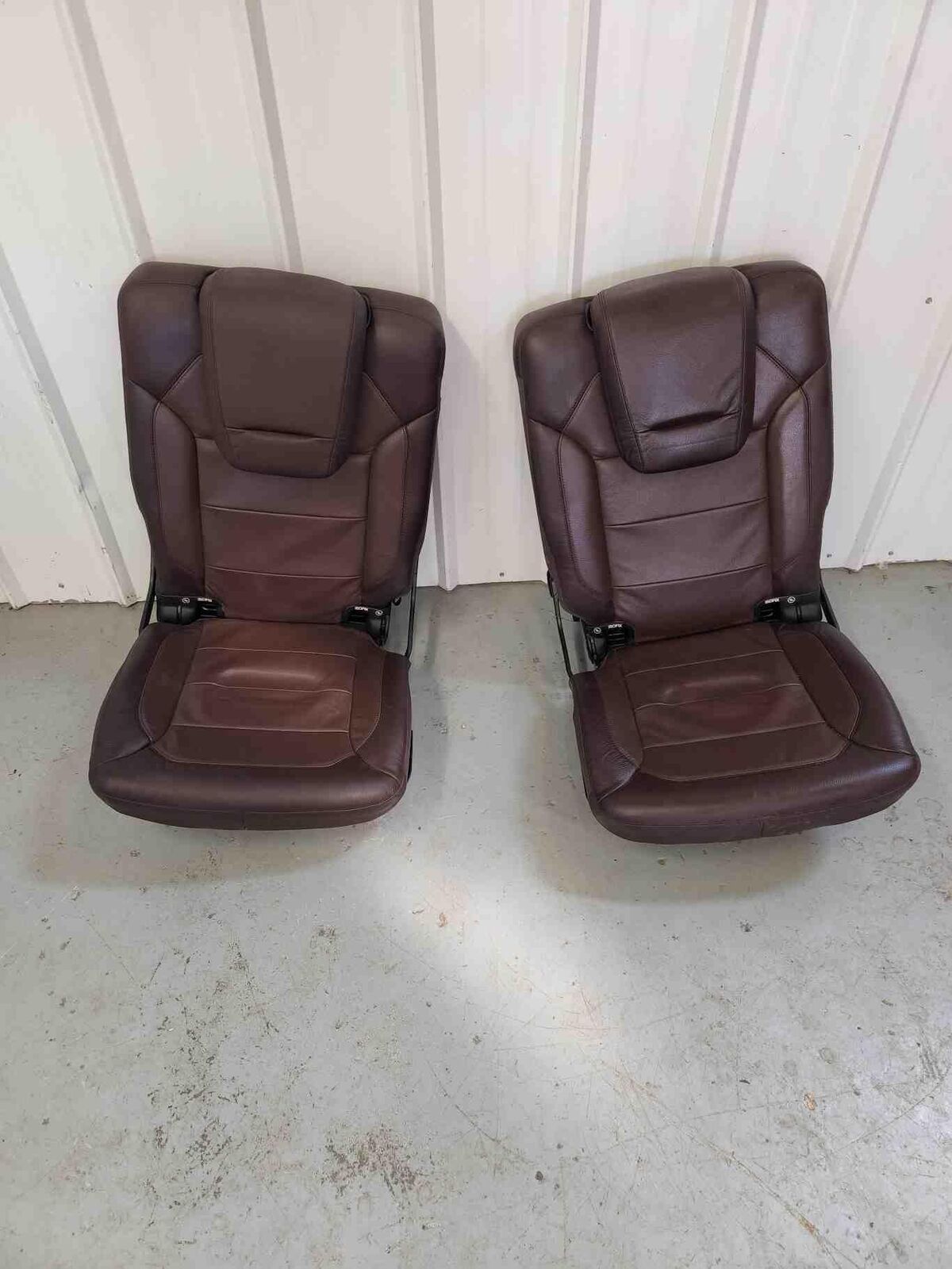 12-16 MERCEDES GL550 X166 BROWN LEATHER INTERIOR SEAT SET DOOR PANELS WOOD TRIM