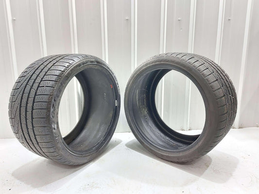 PAIR OF PIRELLI SOTTOZERO WINTER 240 SERIES II TIRES 295/30R19 FROM 09 AUDI R8