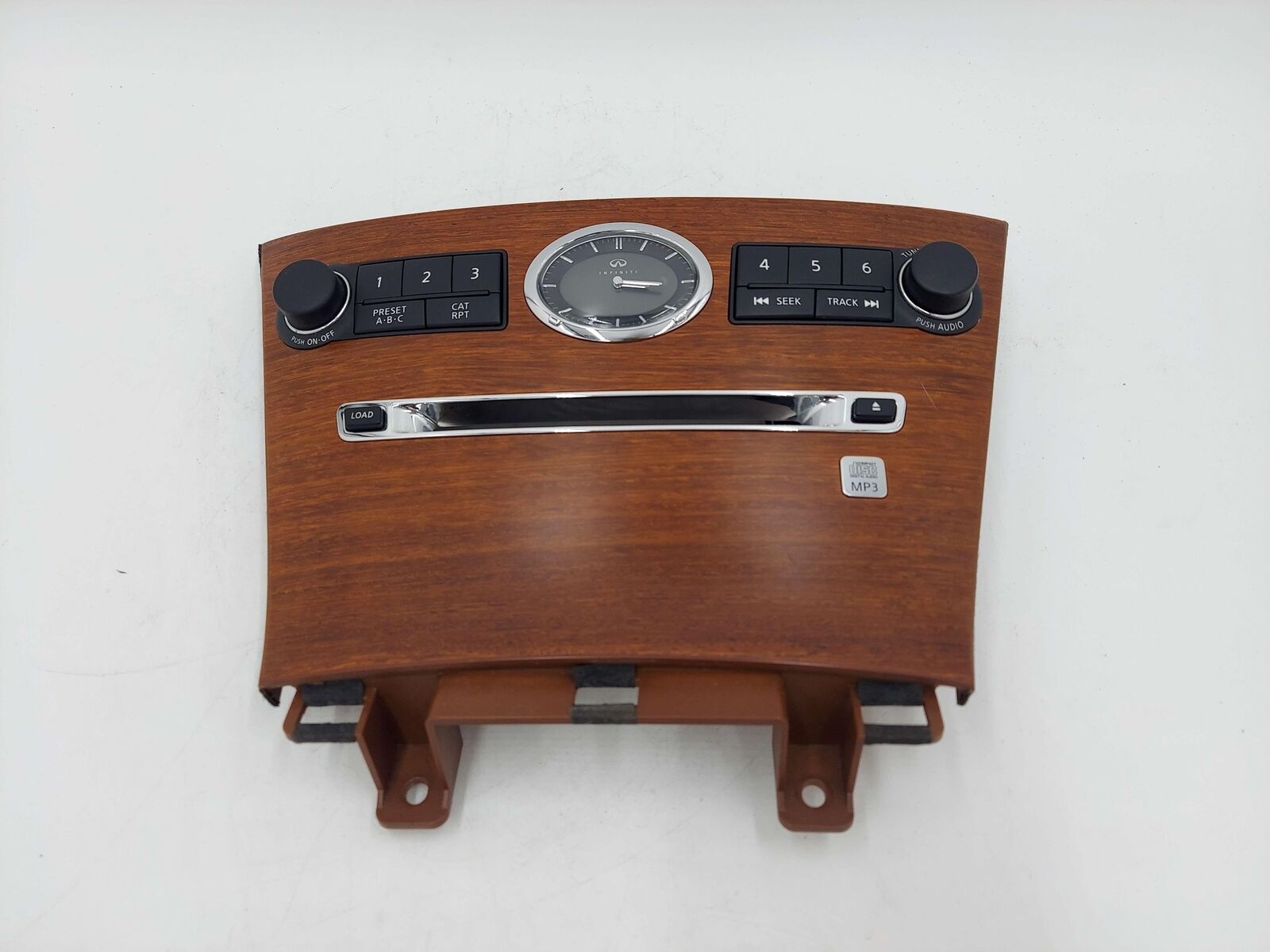 06-07 INFINITI M35 WOODGRAIN RADIO CD CONTROL W/ CLOCK 25391EH000