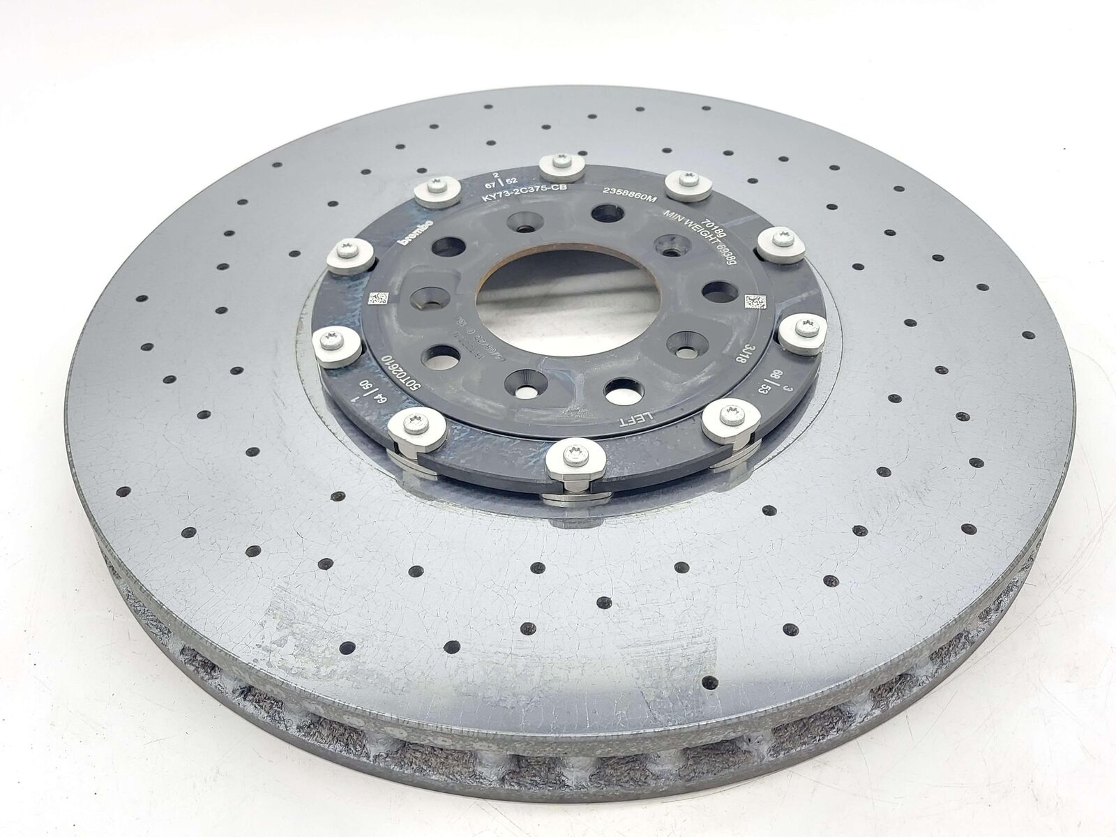 2024 ASTON MARTIN DB12 VOLANTE FRONT LEFT BRAKE DISC ROTOR CARBON CERAMIC *NOTE