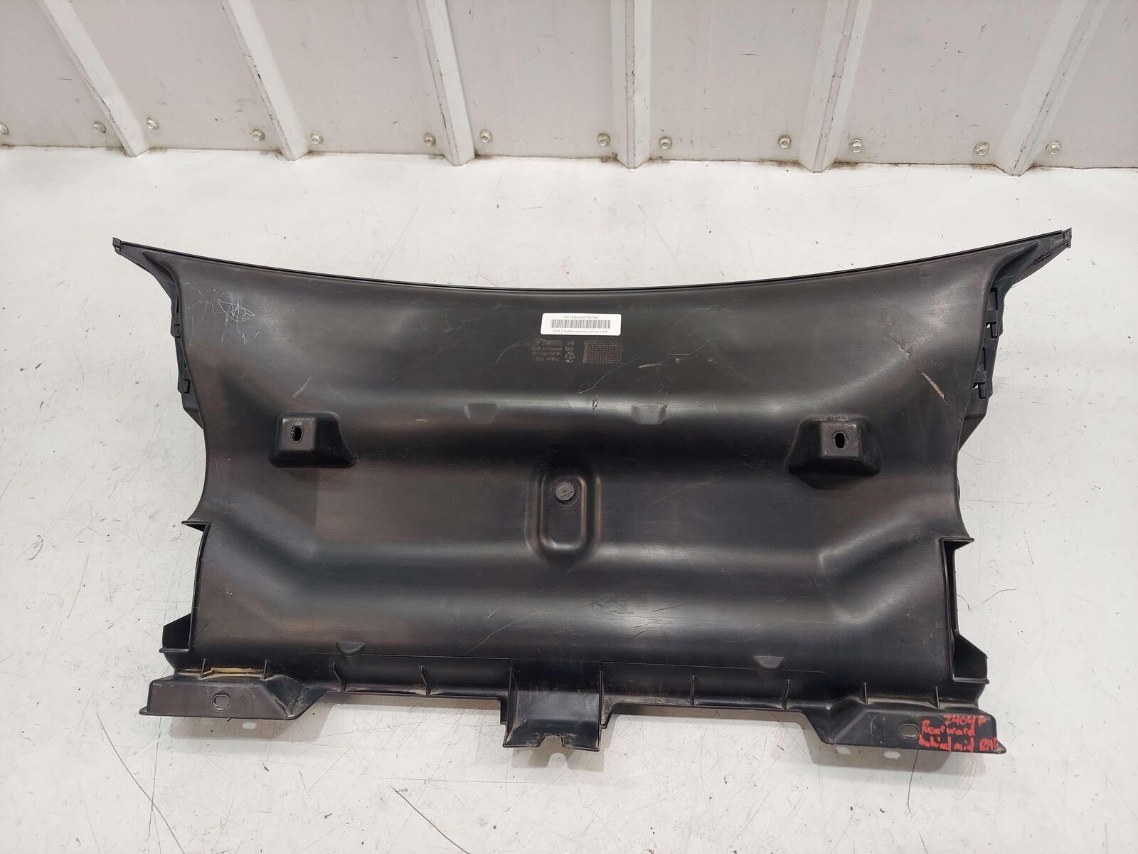 2014 PORSCHE 911 991 GT3 FRONT BUMPER UPPER GRILL AIR DUCT *SCRATCHES PITTED*