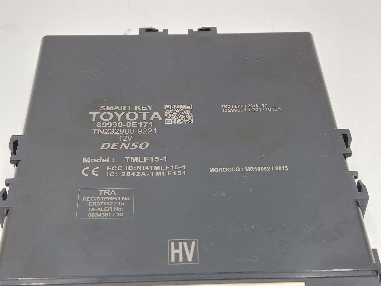 20-22 Toyota Highlander 2.5L Keyless Theft-Locking Smart Key Module 89990-0E171