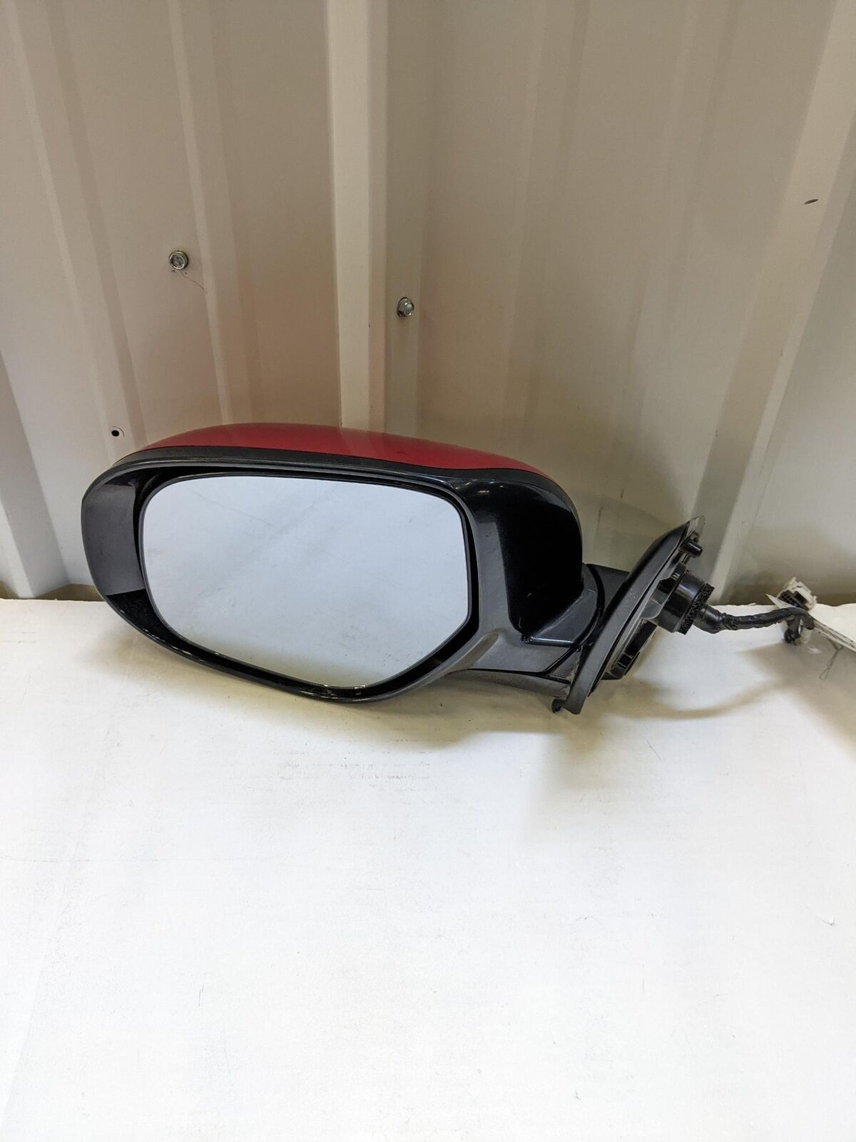 💥16 MITSUBISHI OUTLANDER LH Left Door Mirror *scuffs* Red E11026919💥