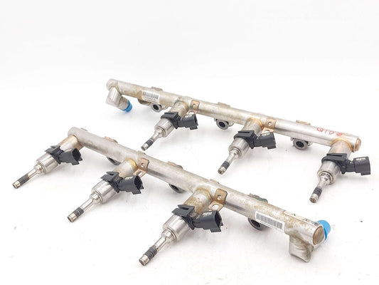 17-22 CADILLAC XT5 3.6L SET OF 6 INJECTORS W/ FUEL RAILS 12671078 12692884