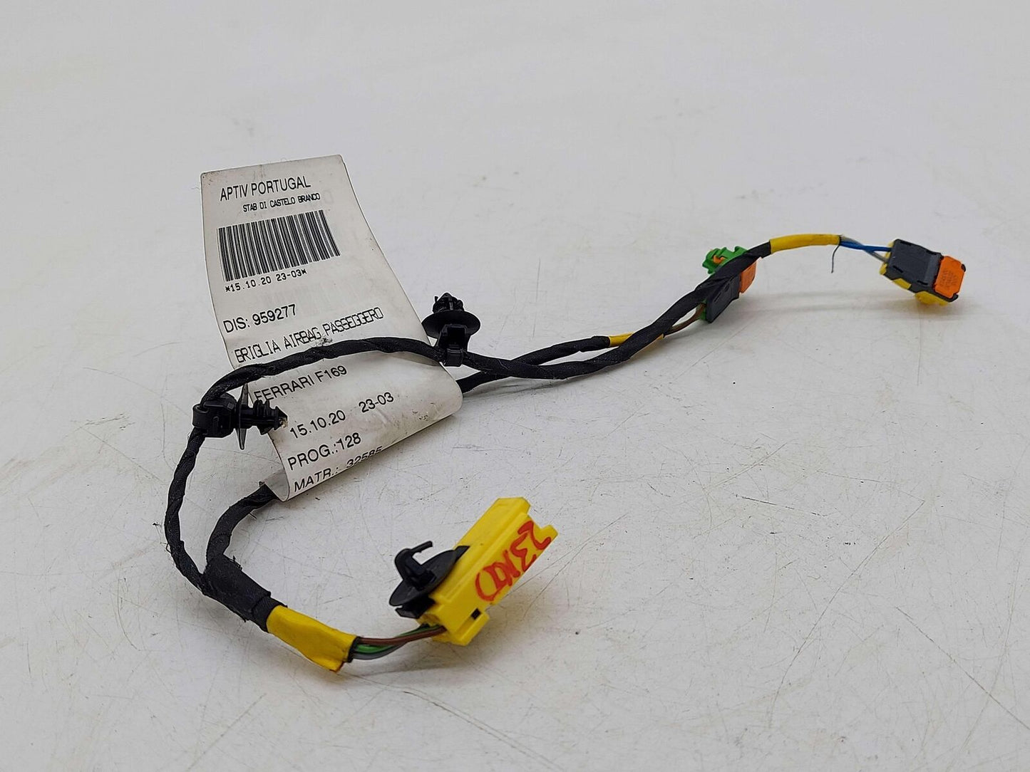 2021 FERRARI ROMA F169 RH RIGHT DASH BAG WIRE WIRING HARNESS 959277