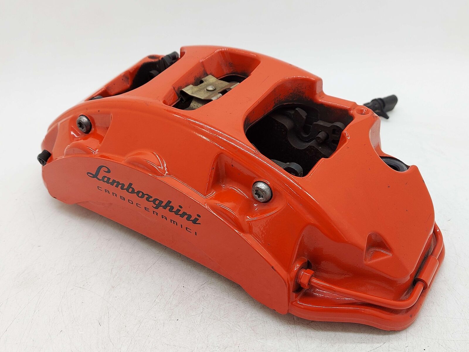 2018 LAMBORGHINI AVENTADOR S LP740-4 FRONT LEFT BRAKE CALIPER RED 470615105T