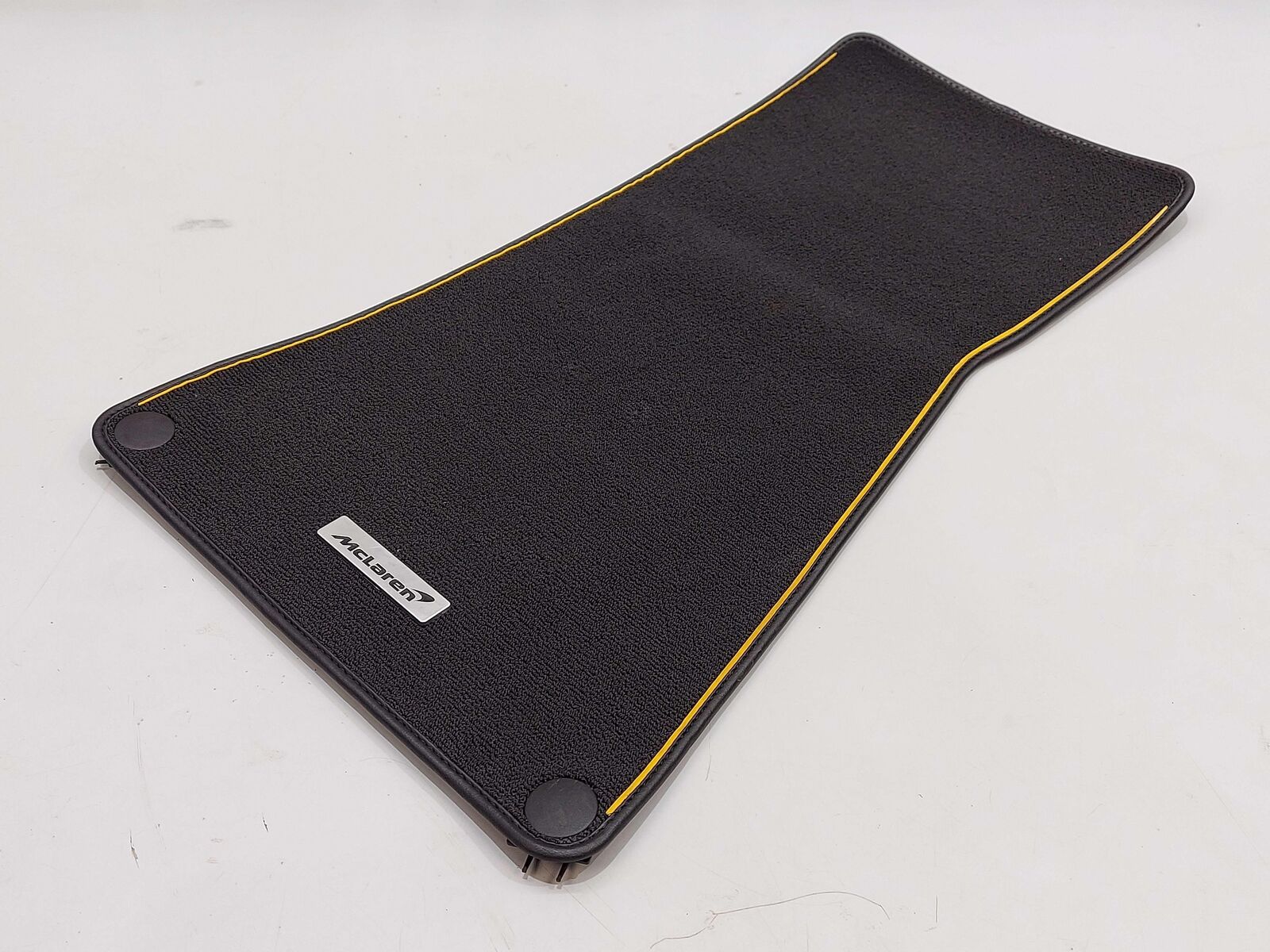 2023 McLaren Artura RH Right Floor Mat Black W/ Orange Piping