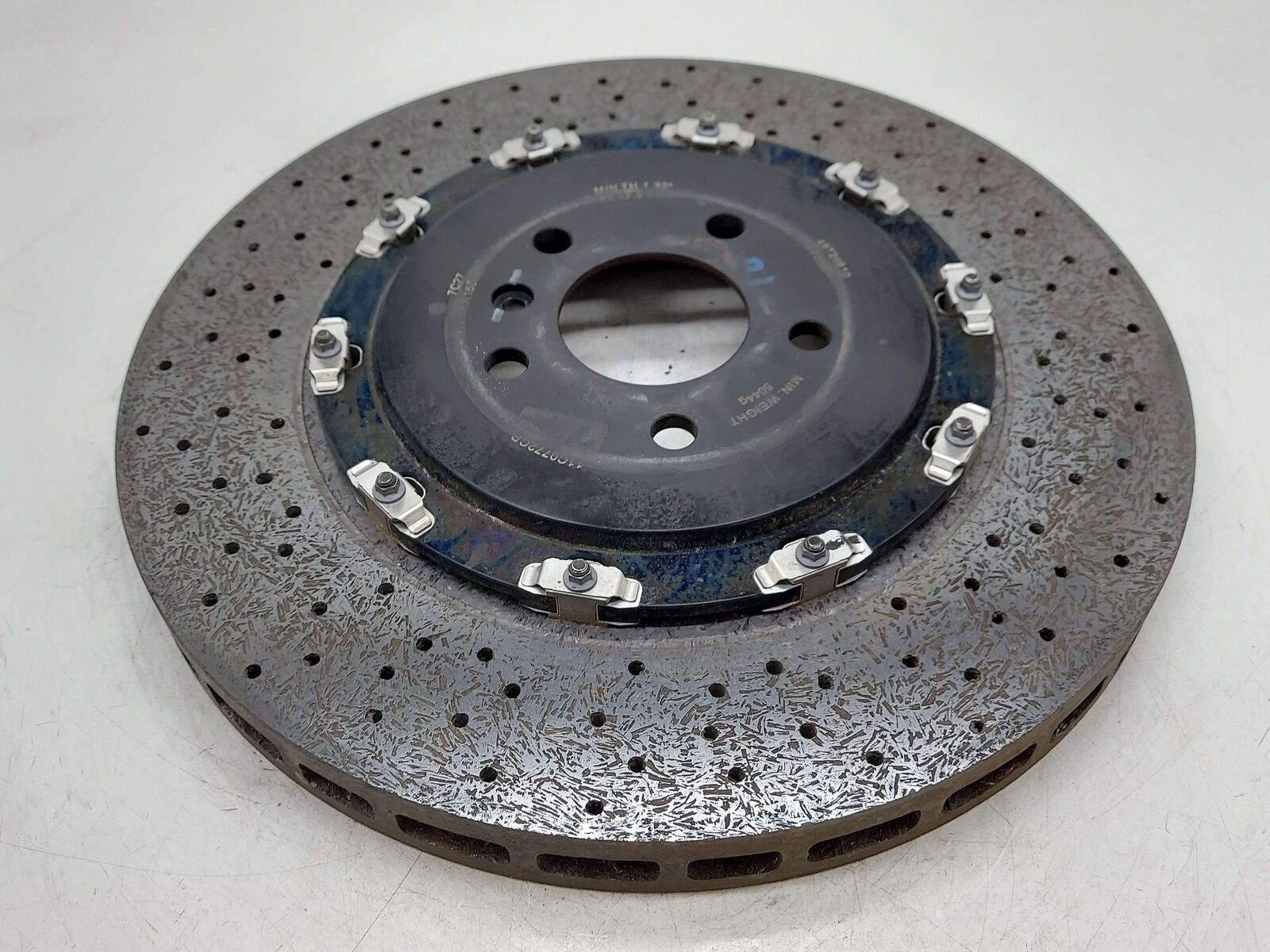 2017 MCLAREN 570S REAR LEFT BRAKE DISC ROTOR CARBON CERAMIC 34.13MM 5.15KG