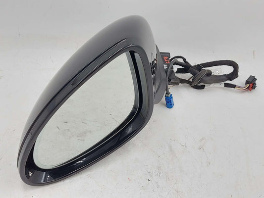 17-18 PORSCHE CAYENNE 958 S E-HYBRID LEFT DOOR MIRROR JET BLACK 2T