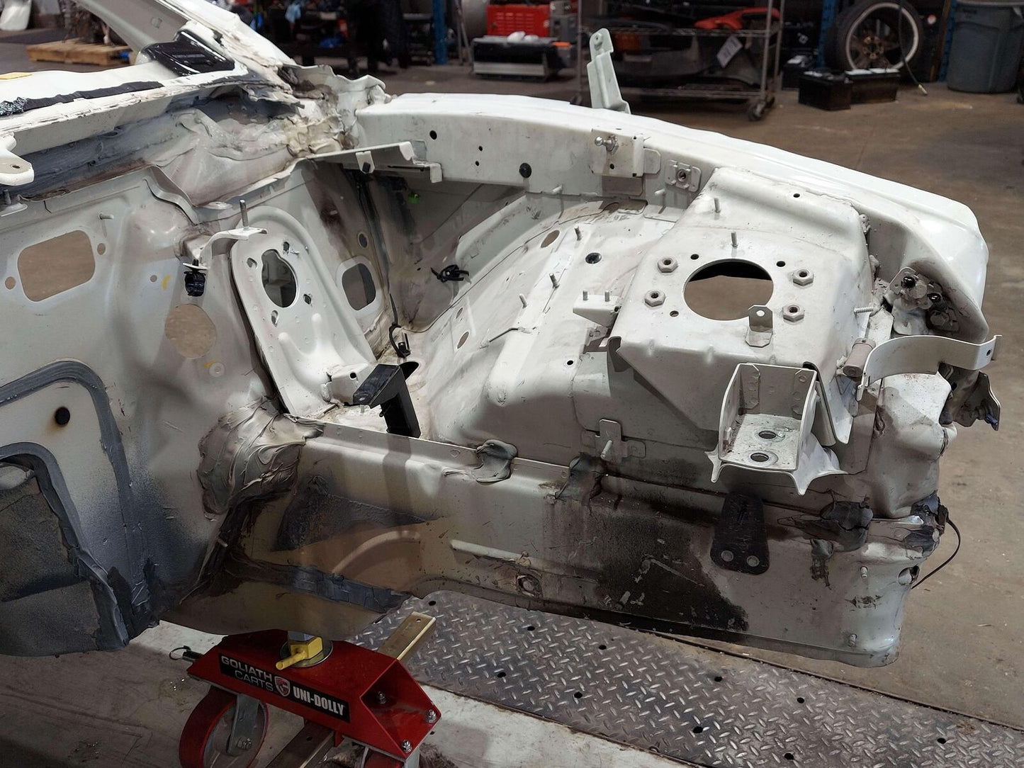 2010 MASERATI GRAN TURISMO GT S FRONT FRAME ASSEMBLY WHITE *LEFT FRONT DAMAGE*