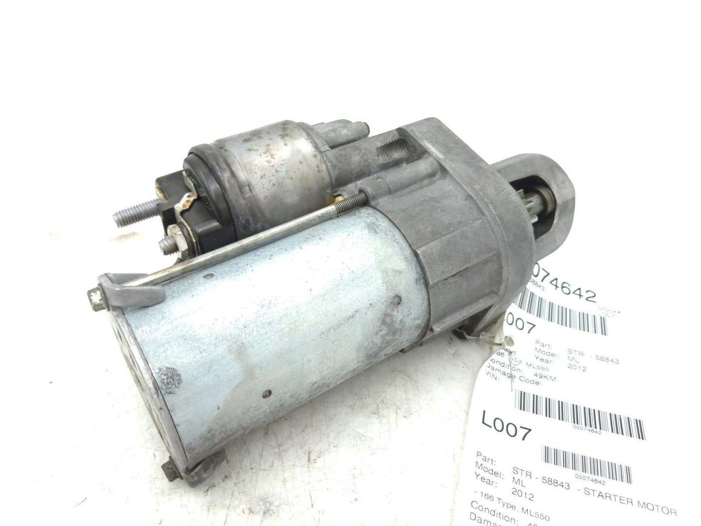 12 13 14 MERCEDES ML550 Starter Motor 166 Type ML550