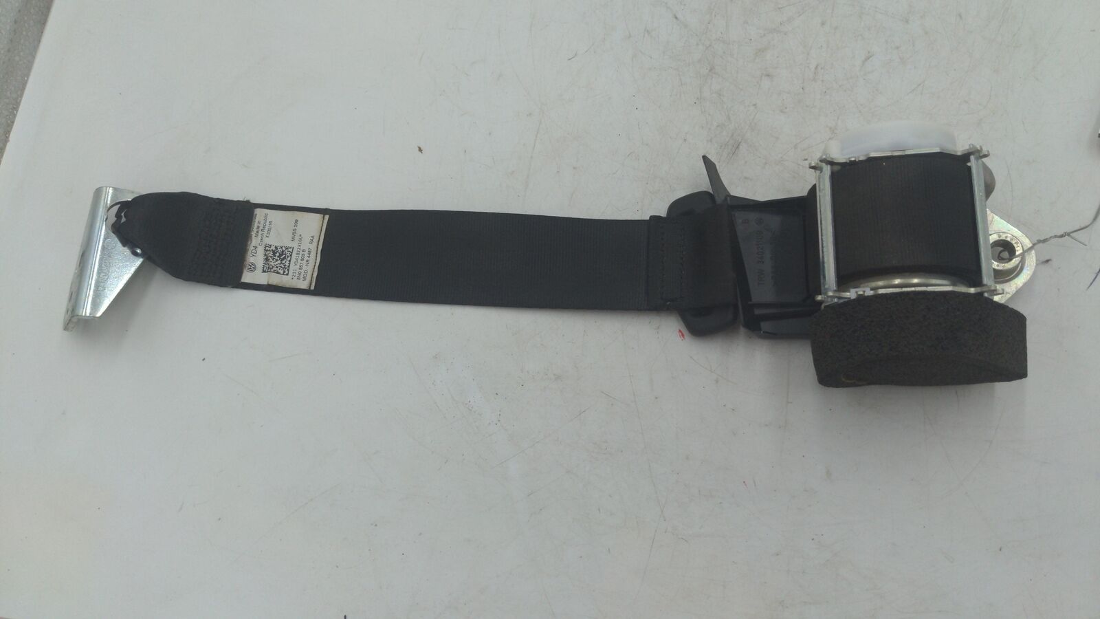 17 VW TIGUAN REAR LH Left Seat Belt Retractor Black 5N0857805B