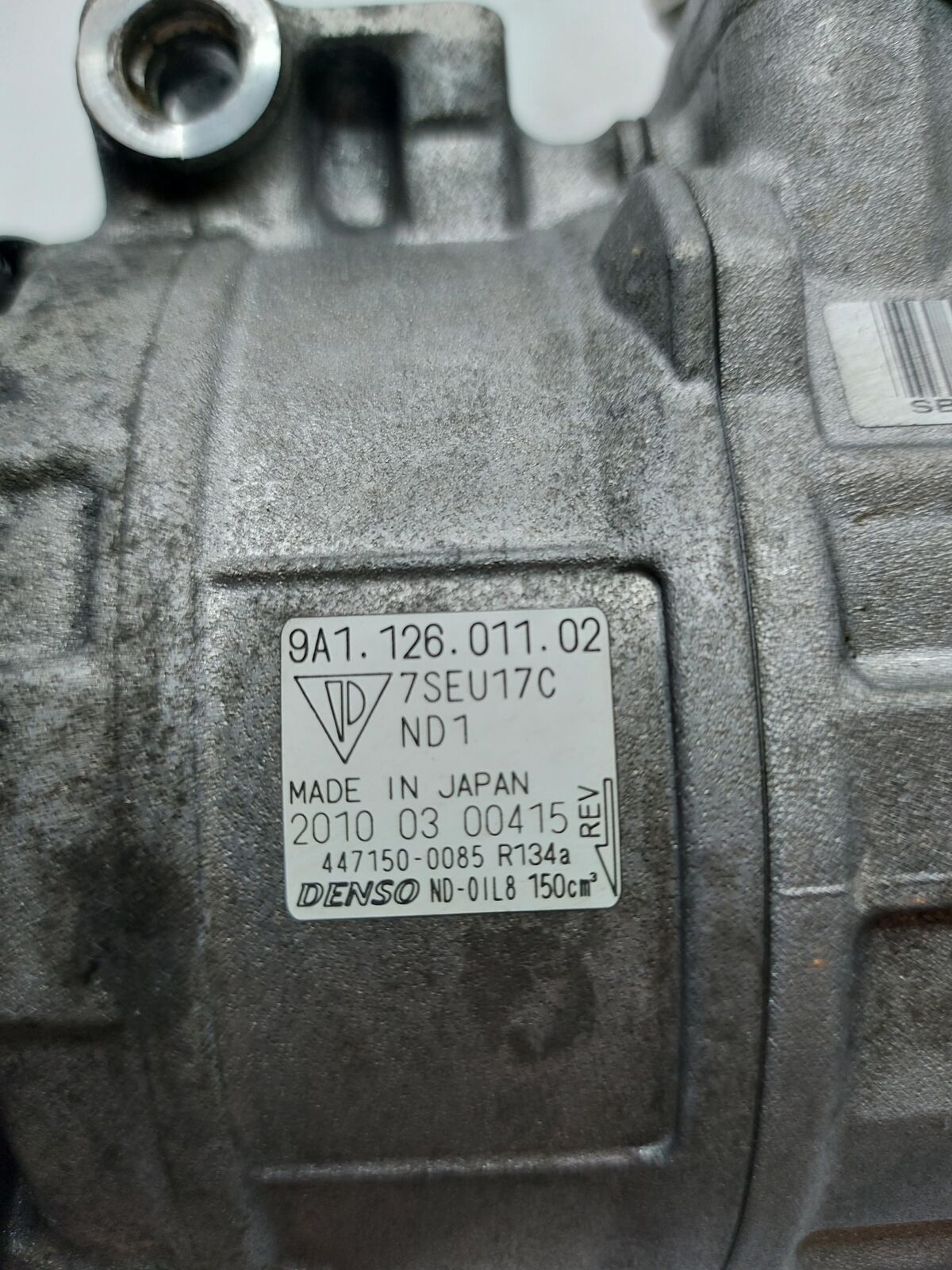 99-13 Porsche 911 997 Turbo S AC A/C Air Conditioning Compressor 9A112601102