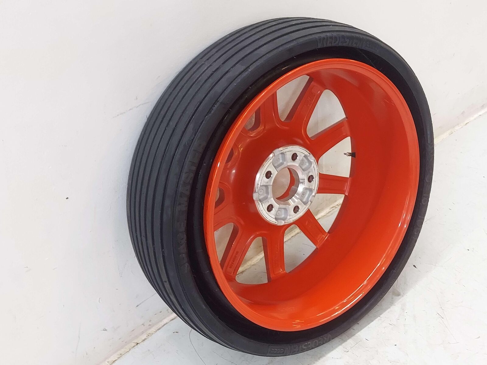 15-18 PORSCHE MACAN S 95B WHEEL RIM EMERGENCY COMPACT SPARE 195/75R18 ALLOY RED