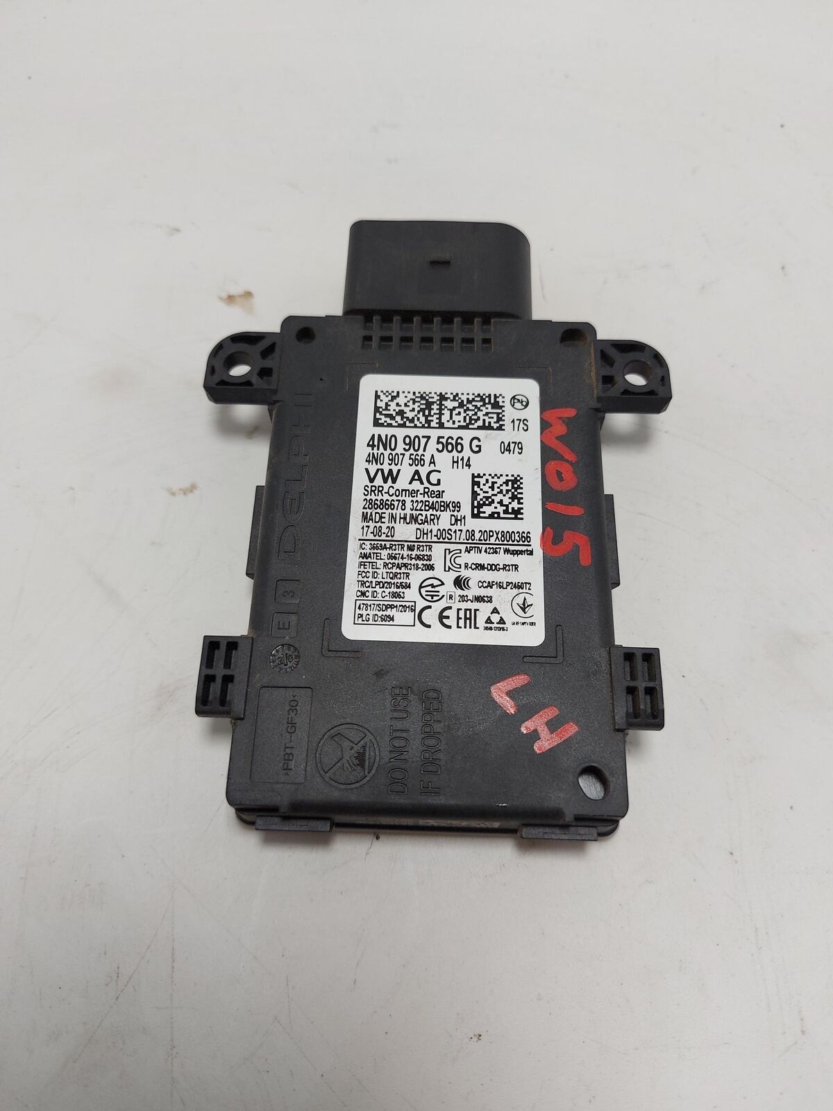 2020 PORSCHE TAYCAN 4n0907566g Blidn Spot Lane Change Assist Module