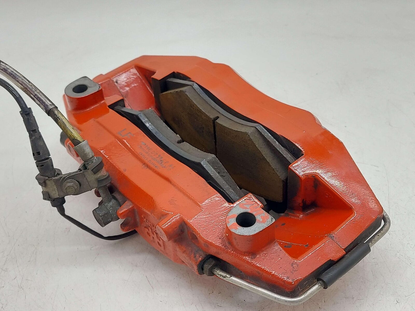 2016 MCLAREN 540C FRONT LEFT BRAKE CALIPER RED 11C0735CP *CHIPS*