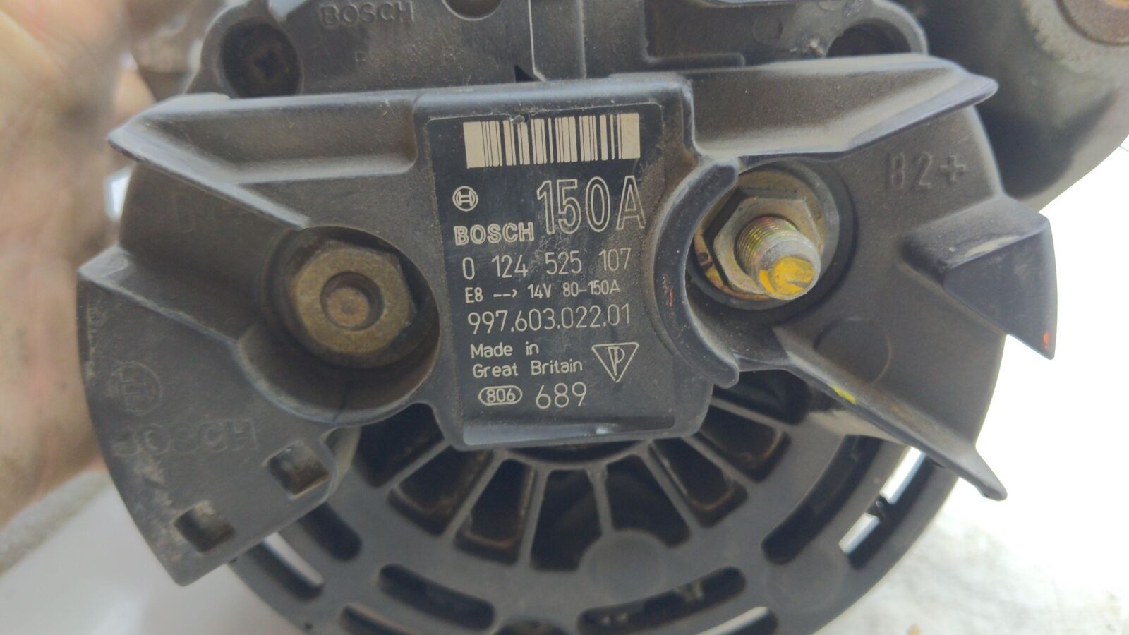 06 07 08 PORSCHE CAYMAN Alternator 124525107 99760302201 997603022 MT 86K KM's