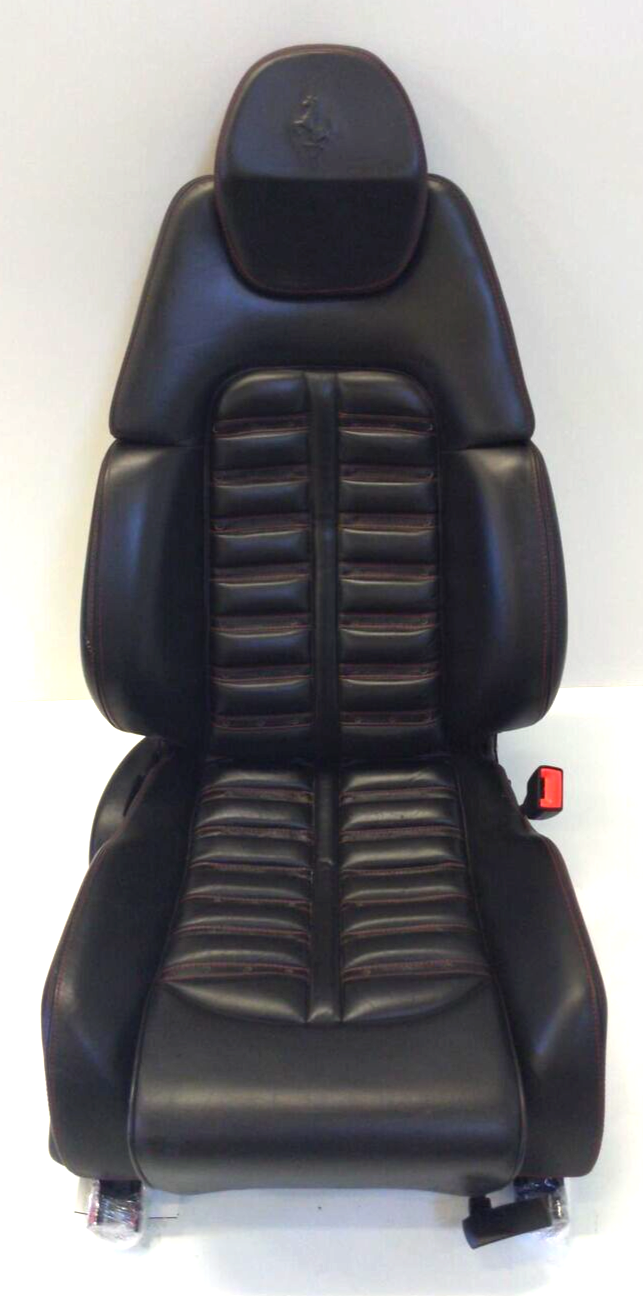 2000 Ferrari 360 Modena Seat Right Passenger RH Black W/  Red Stitching