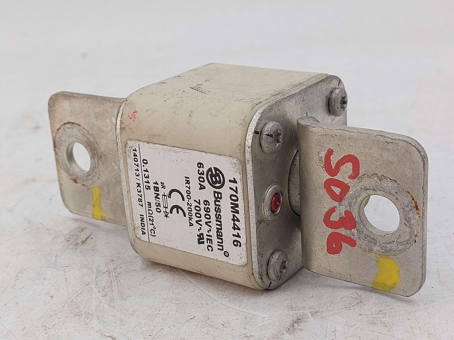 2014 TESLA S 170m4416 630a From Tesla Battery Bussmann Square Fuse