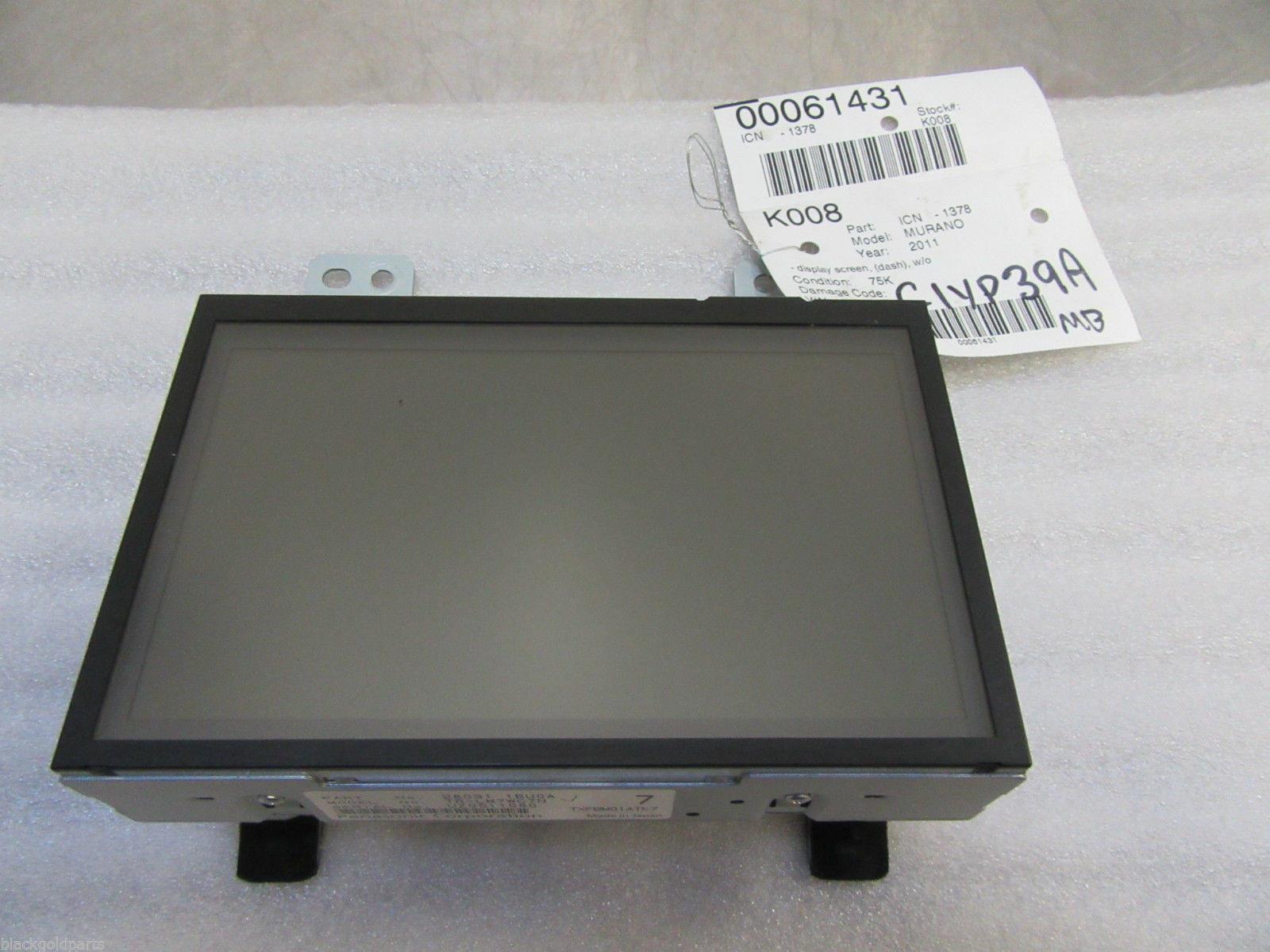 K008 2011 NISSAN MURANO DISPLAY SCREEN 28091-1BU0A