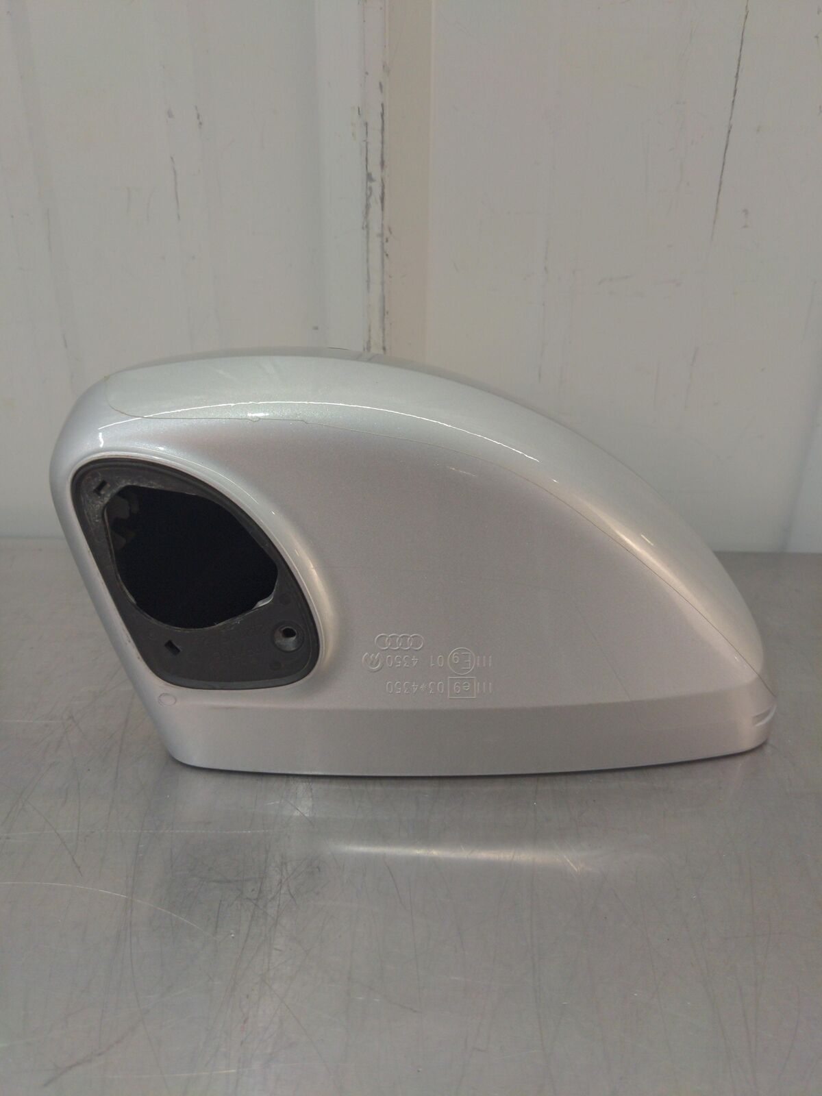 2009 AUDI R8 Left Door Mirror Housing Silver 8J0857501A 3m With Signal Light