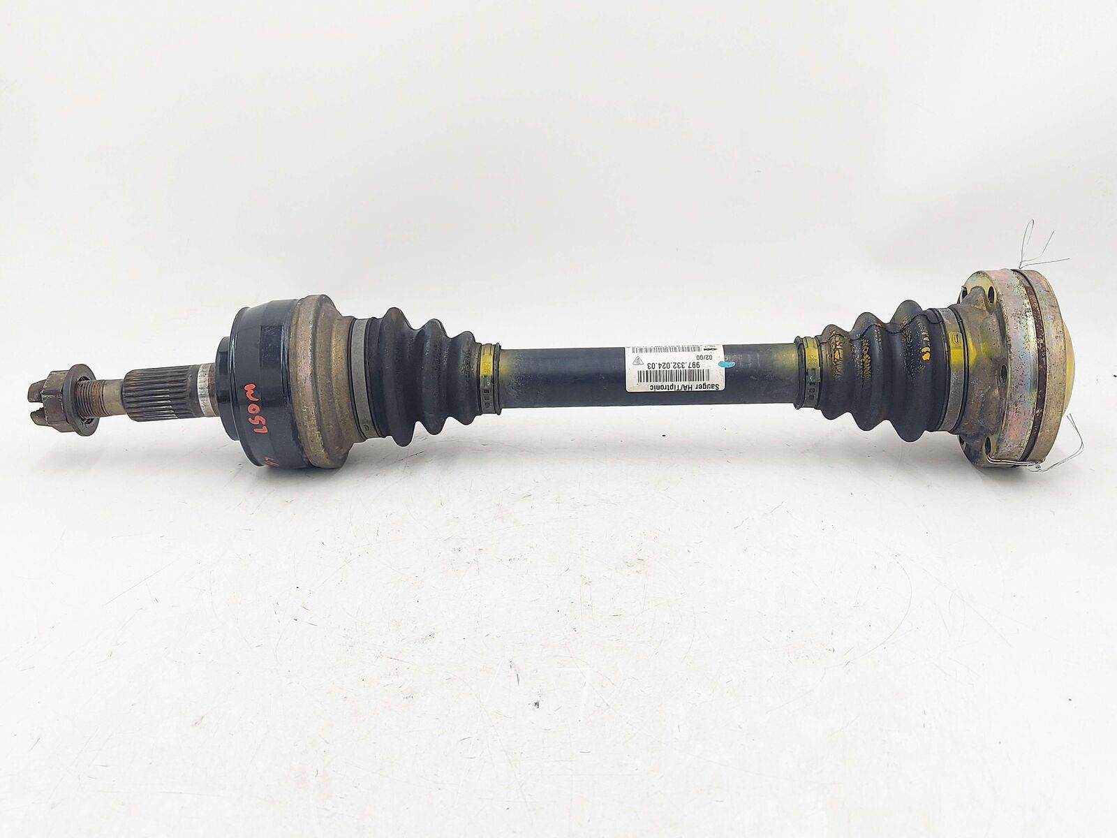 05-08 Porsche 911 997 Carrera S REAR LEFT AXLE SHAFT A/T 99733202403 41K MILES