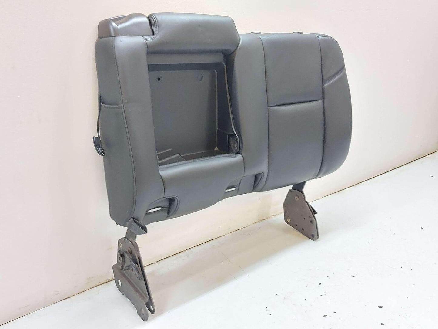 2013 Escalade EXT Rear LH Left Seat Back Black Vinyl *Dents Wrinkled*