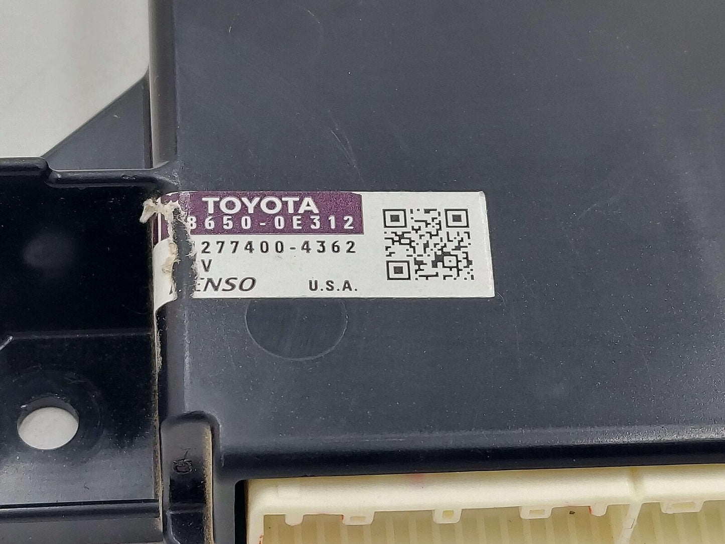 17-19 TOYOTA HIGHLANDER TEMPERATURE CLIMATE CONTROL MODULE 88650-0E312