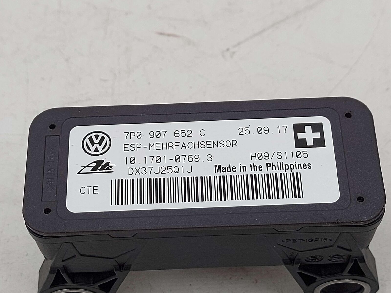 2018 PORSCHE CAYENNE 958 S E-HYBRID STABILITY YAW RATE SENSOR CONTROL MODULE