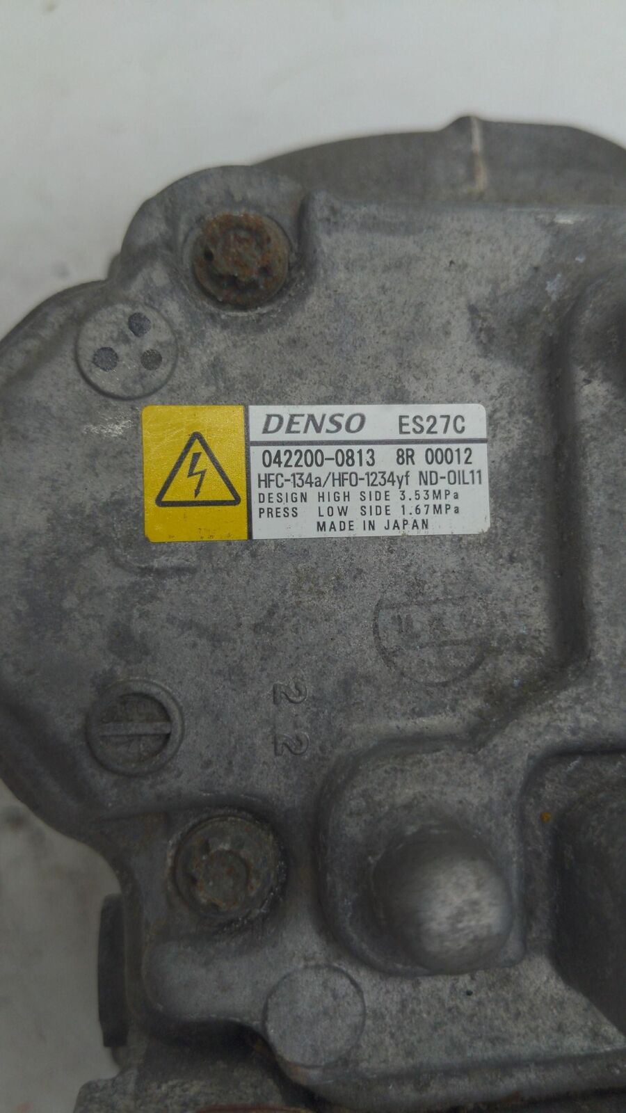 14 15 16 TOYOTA HIGHLANDER A/c Air Compressor Es27c 185K KM's! 3.5L