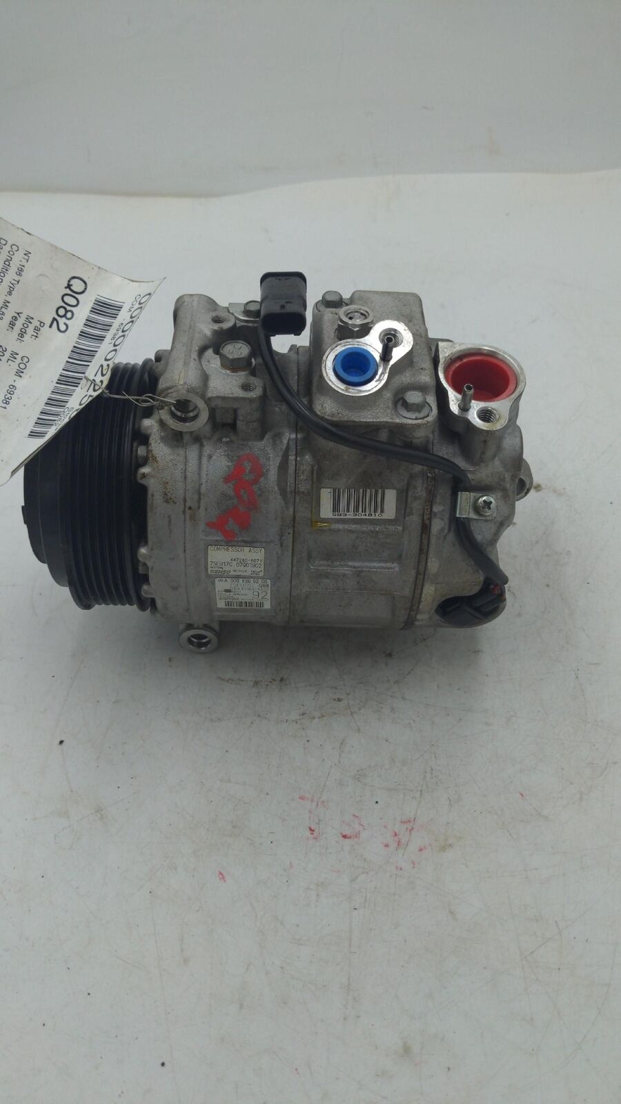 14 15 MERCEDES ML63 A/c AC Air Compressor A0008309200 30k KM's