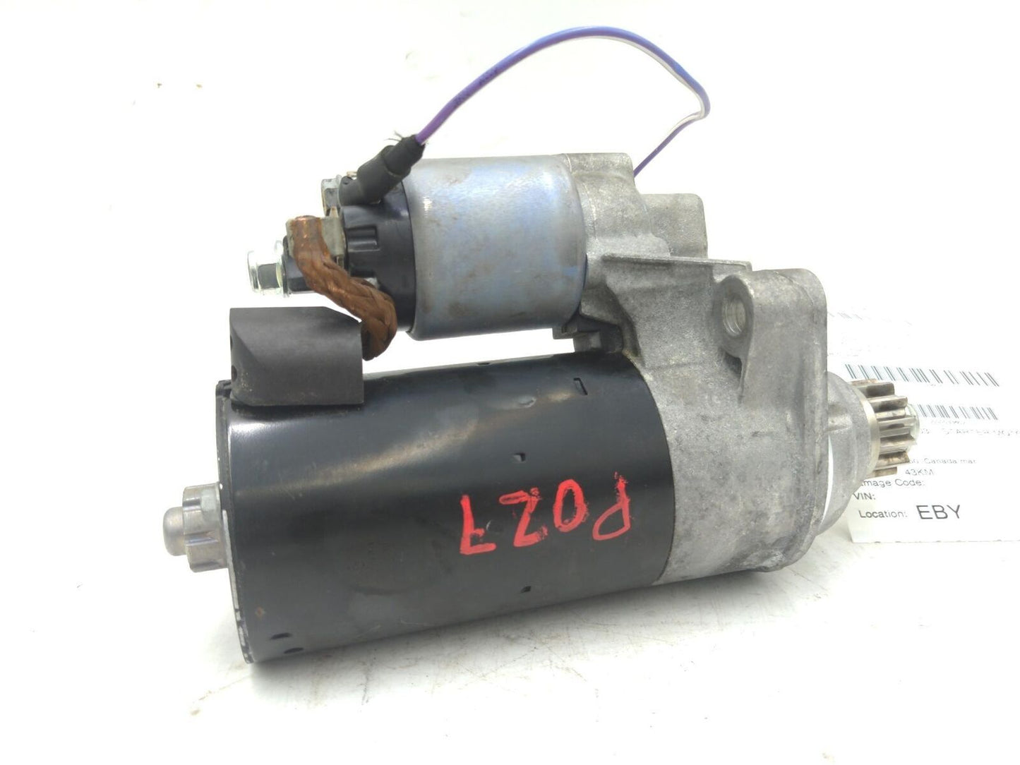 13 14 15 16 17 18 19 MERCEDES B250 Starter Motor A2709060700 43K KM'S