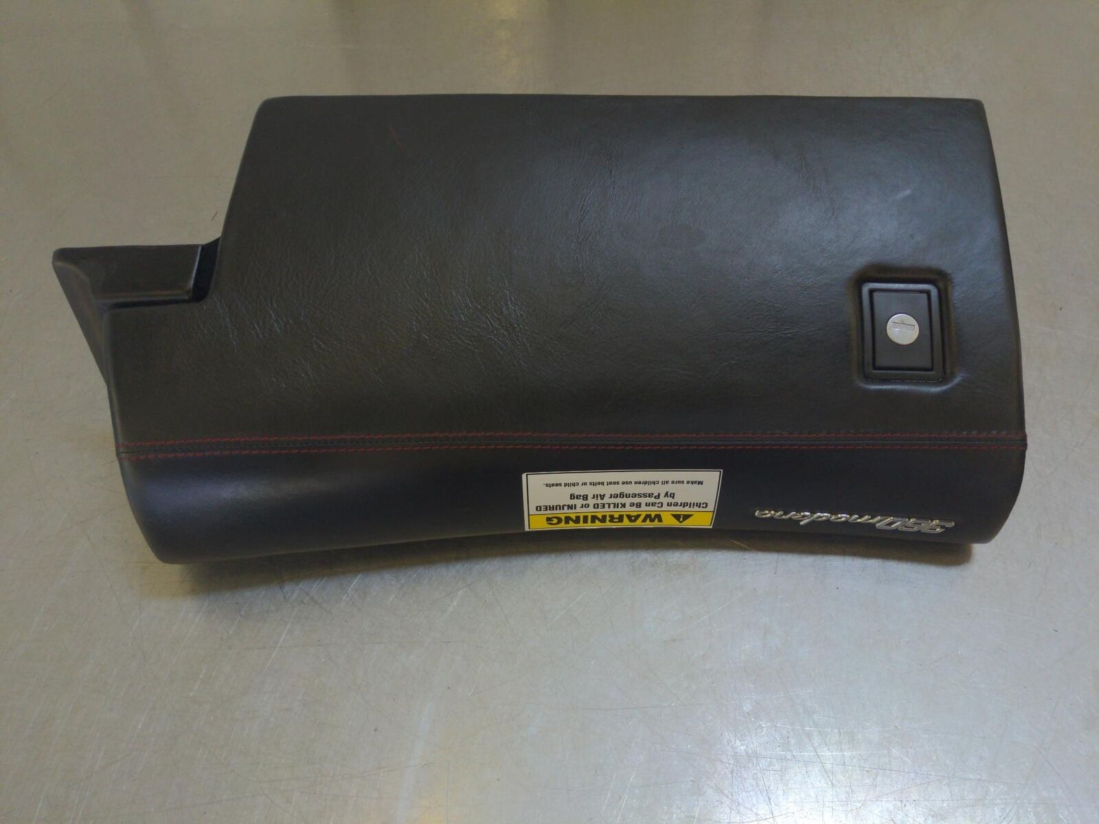 2000 Ferrari 360 Modena Glove Box Black With Red Stitching