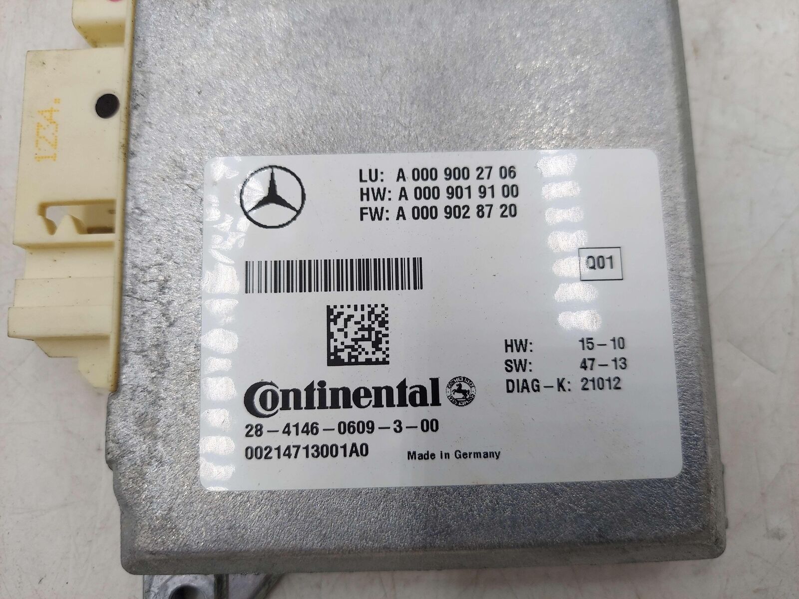 14-16 MERCEDES GL63 AMG X166 VIDEO RADAR SENSOR CONTROL MODULE A0009002706