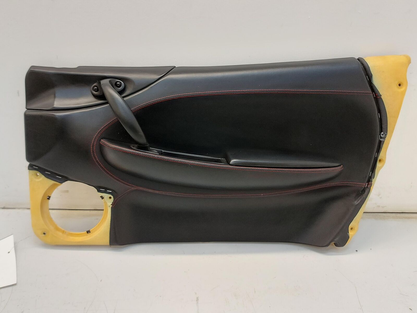 2000 FERRARI 360 MODENA Right Front Door Trim Panel Rh Black W/ Red Stitching