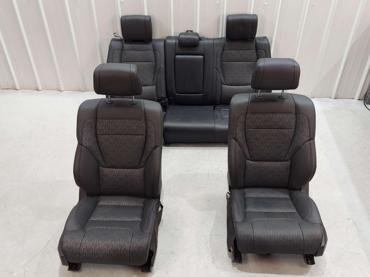 2023 TOYOTA TUNDRA TRD LIMITED FRONT REAR LEFT RIGHT SEAT SET BLACK MEMORY POWER